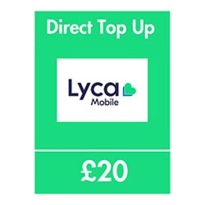 Lycamobile £20 Direct Mobile Top Up