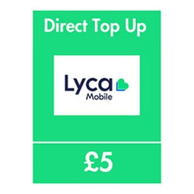 Lycamobile £5 Direct Mobile Top Up