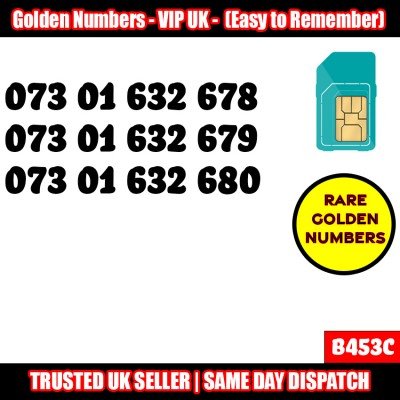 11 x Serial Golden Easy EE Network VIP Mobile Number – Best For Company/Business- B453C