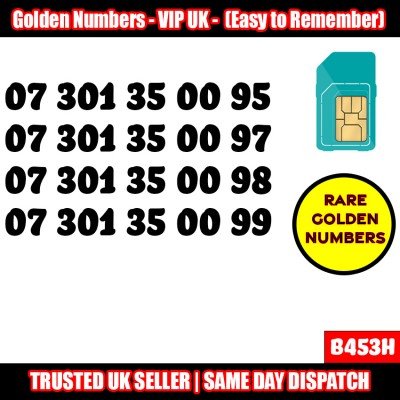 12 x Serial Golden EE Network Easy Mobile Number – Best For Company/Business- B453H