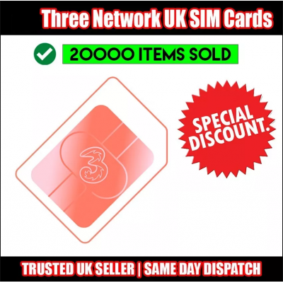 Free 3 Mobile Network UK Sim Card